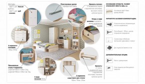 Система Стелс Комод 4ящ Дуб сонома/Белый в Каменске-Уральском - kamensk-uralskij.mebel-e96.ru