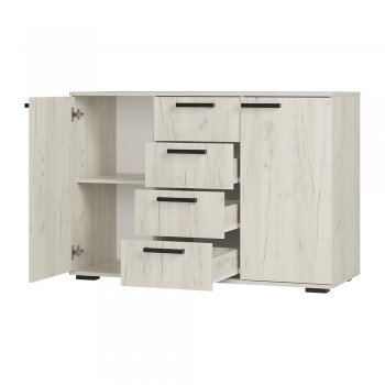 Комод Стандарт №2 NEW крафт белый  (БТС) в Каменске-Уральском - kamensk-uralskij.mebel-e96.ru