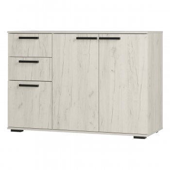 Комод Стандарт 3 NEW крафт белый (БТС) в Каменске-Уральском - kamensk-uralskij.mebel-e96.ru