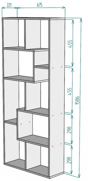 Стеллаж S8 (Белый) в Каменске-Уральском - kamensk-uralskij.mebel-e96.ru