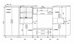 Стенка Вега 4 в Каменске-Уральском - kamensk-uralskij.mebel-e96.ru