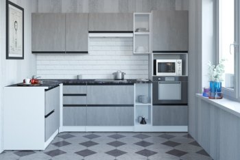 Кухонный гарнитур Сюита мега прайм 1500*2700 мм (Герда) в Каменске-Уральском - kamensk-uralskij.mebel-e96.ru