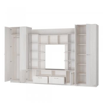 Стенка Венеция ясень белый (БТС) в Каменске-Уральском - kamensk-uralskij.mebel-e96.ru