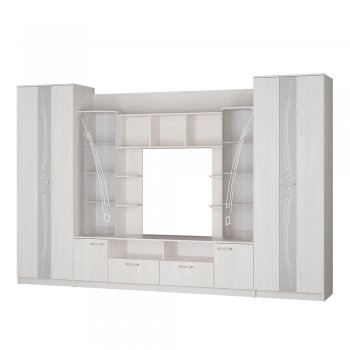 Стенка Венеция ясень белый (БТС) в Каменске-Уральском - kamensk-uralskij.mebel-e96.ru