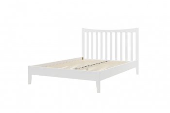 Кровать из массива Виола белый античный (БМ) в Каменске-Уральском - kamensk-uralskij.mebel-e96.ru