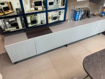 Стенка Сканди МДФ НМ-001 грин грей софт (Стиль) в Каменске-Уральском - kamensk-uralskij.mebel-e96.ru