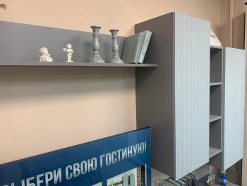 Стенка Сканди МДФ НМ-001 грин грей софт (Стиль) в Каменске-Уральском - kamensk-uralskij.mebel-e96.ru