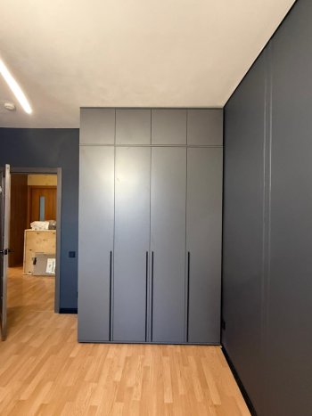 Шкаф 1600 мм 4-х створчатый Норд с антресолью графит (Миф) в Каменске-Уральском - kamensk-uralskij.mebel-e96.ru