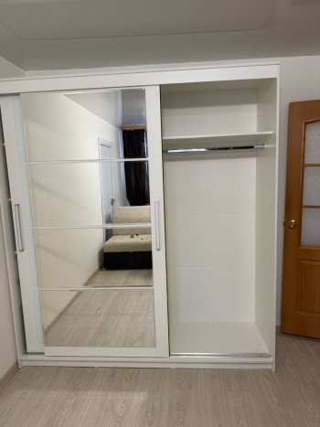 Шкаф-купе Крафт-6 белый ясень 2000 мм (БТС) в Каменске-Уральском - kamensk-uralskij.mebel-e96.ru